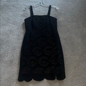 Marc By Marc Jacobs Black Dress with Eyelet Design Built-In Bra Removable Straps